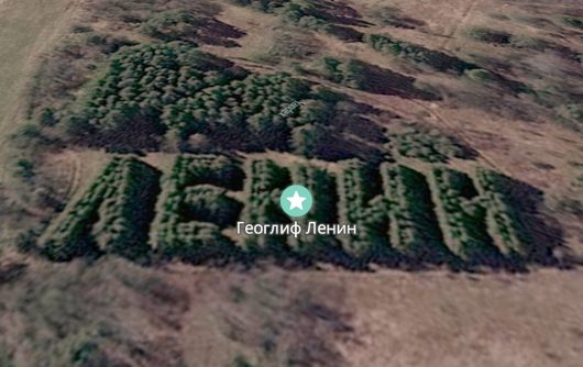 Еловая аллея (геоглиф) ЛЕНИН - Вытегорский район | Вологодская область